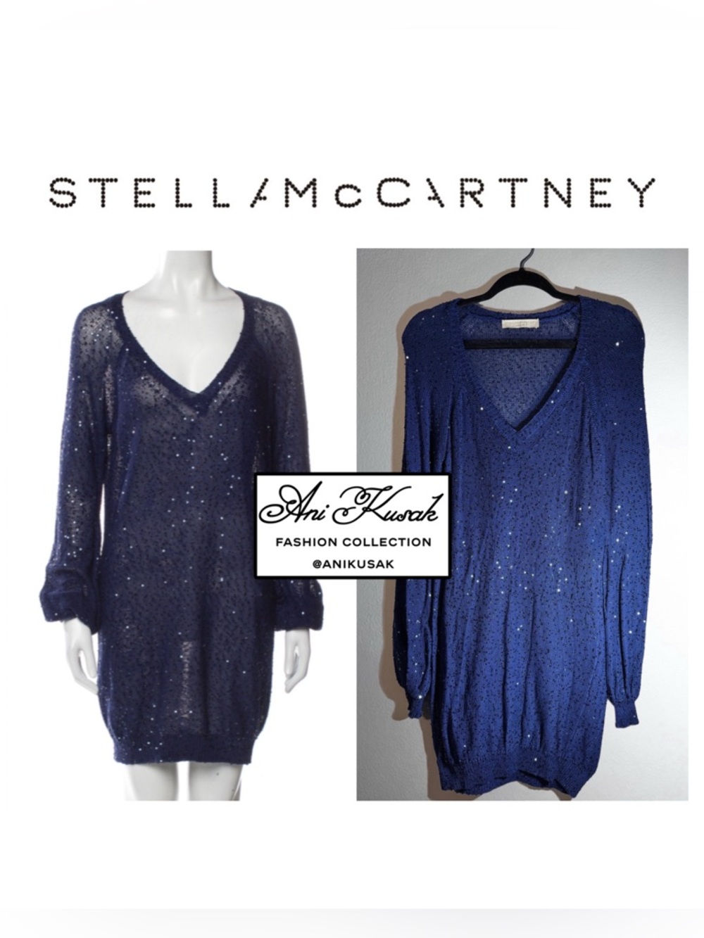Stella McCartney Sequin Sweater Dress
